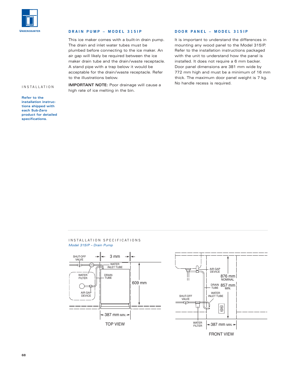 Sub-Zero Sub-Zero User Manual | Page 68 / 72