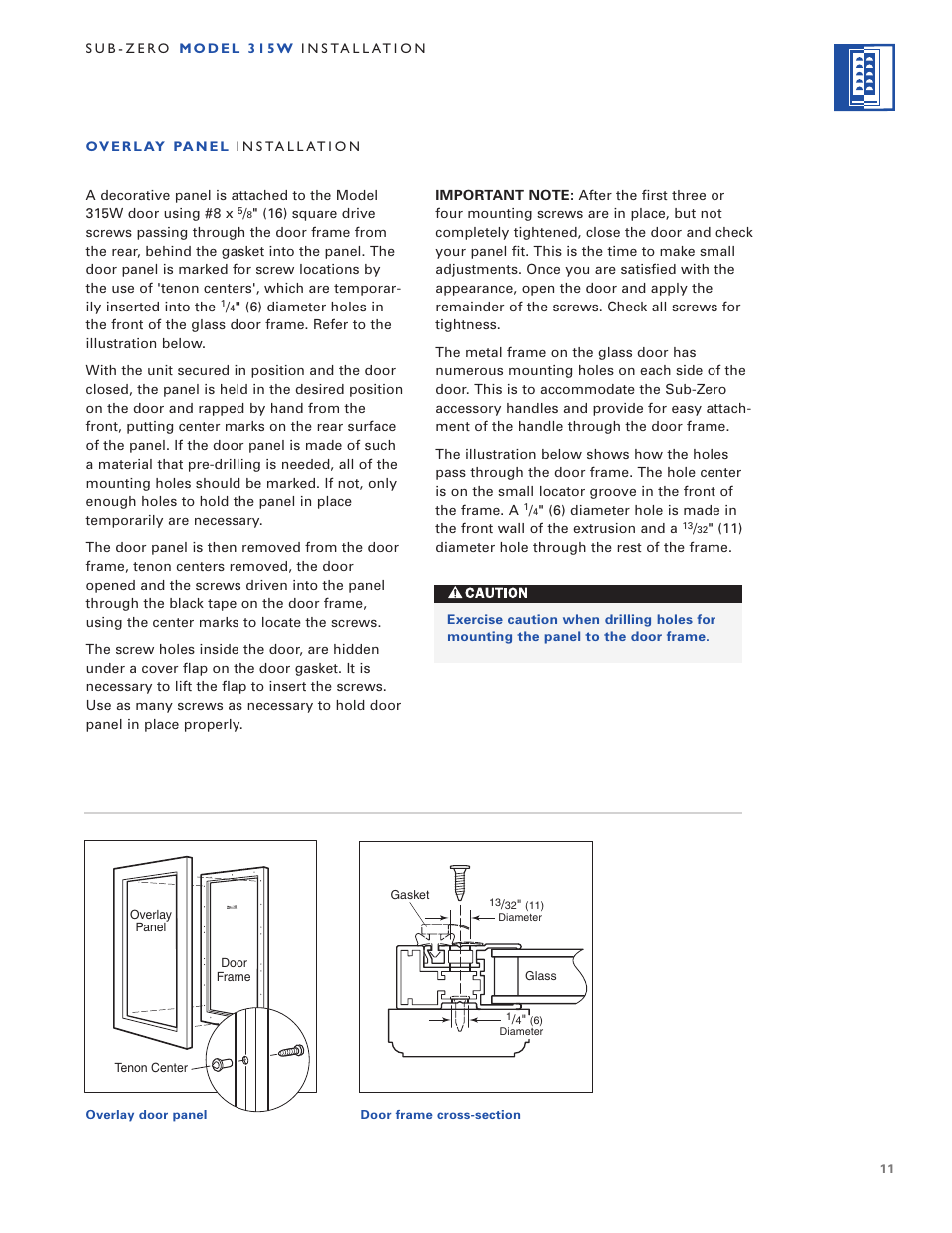 Sub-Zero 315W User Manual | Page 11 / 20