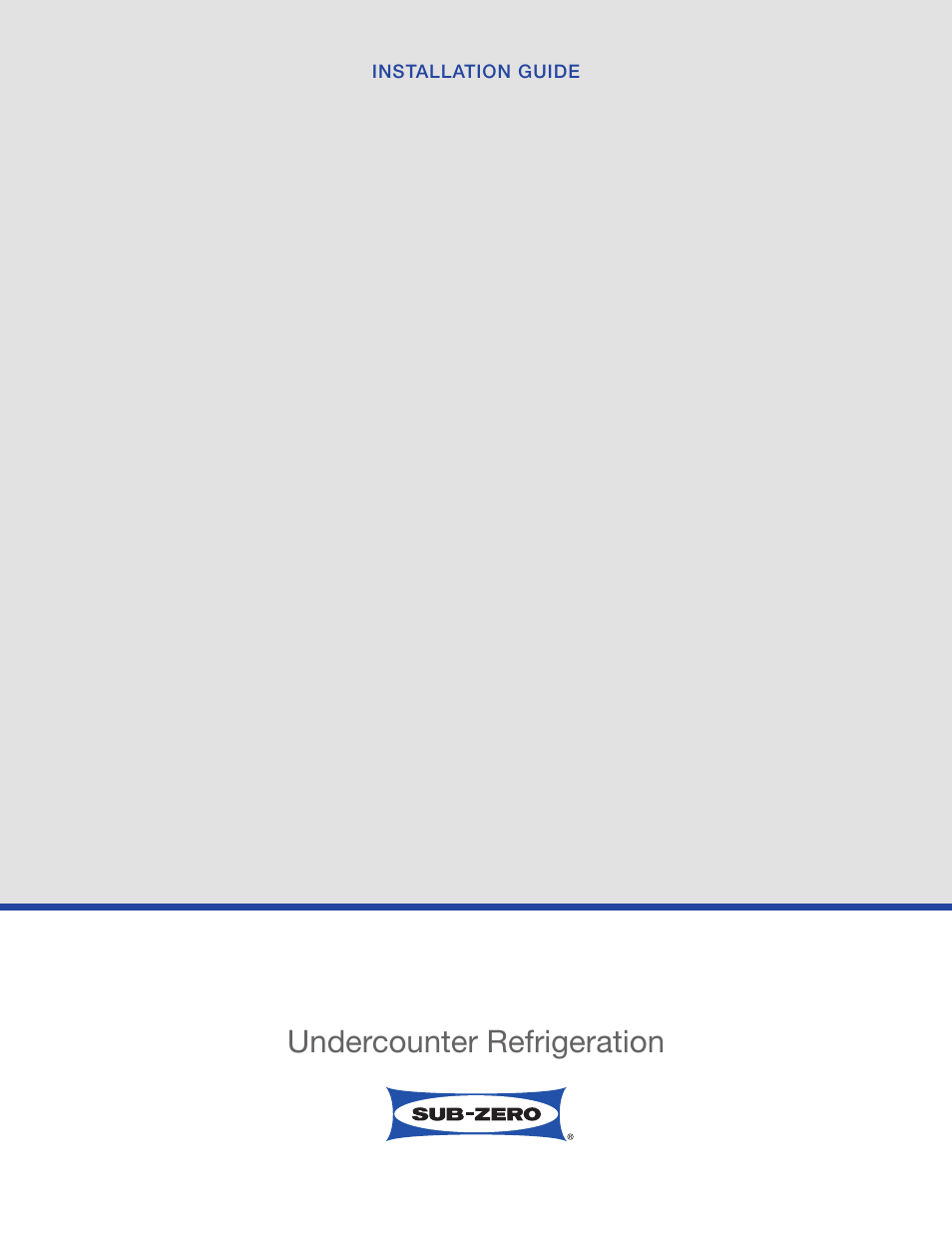 Sub-Zero Undercounter Refrigeration UC-24CI4 User Manual | 16 pages