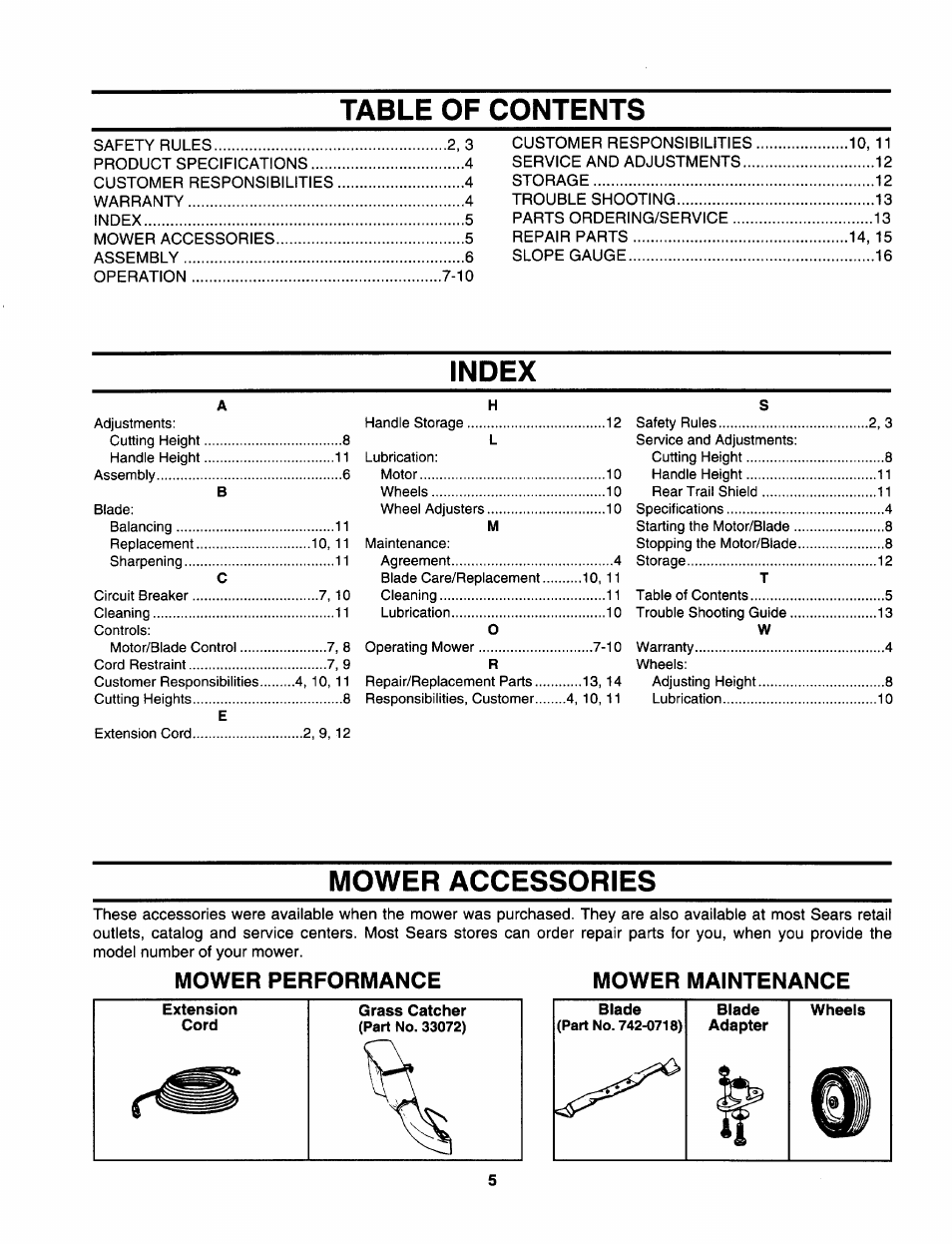 Sears 247.370291 User Manual | Page 5 / 32