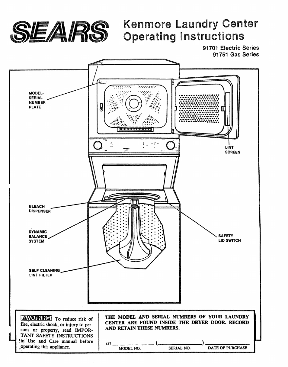 Sears 91701 User Manual | 4 pages