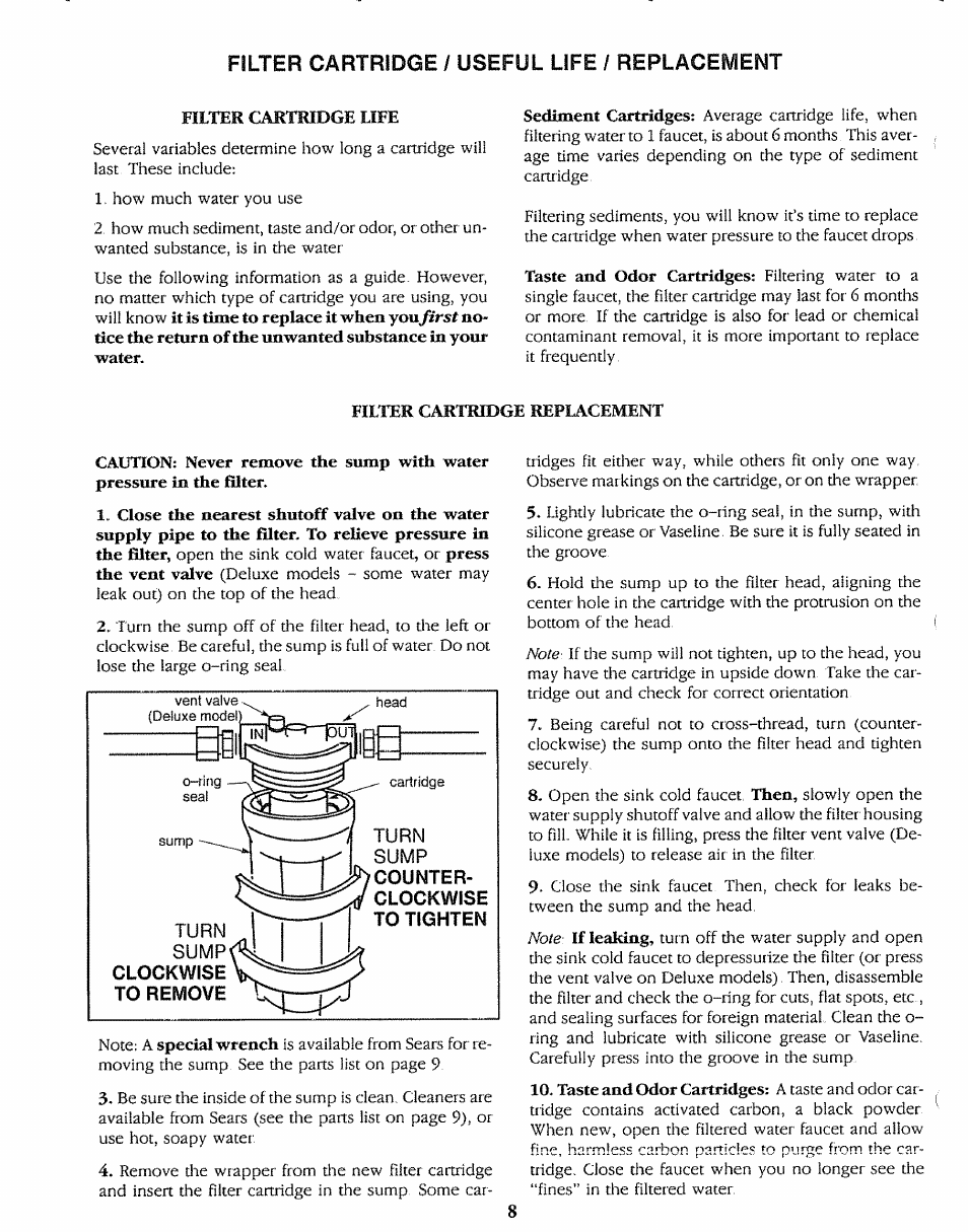 Sears 625.3438 User Manual | Page 8 / 12