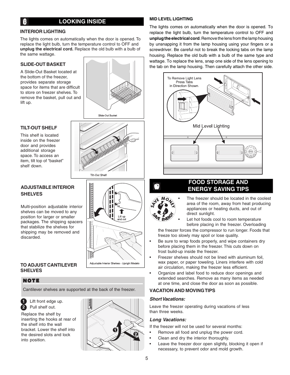 Sears Freezer Single-Door User Manual | Page 5 / 10