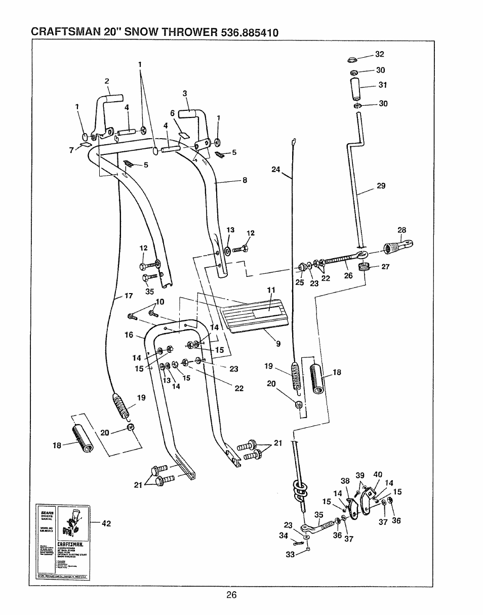 Sears 536.885410 User Manual | Page 26 / 38