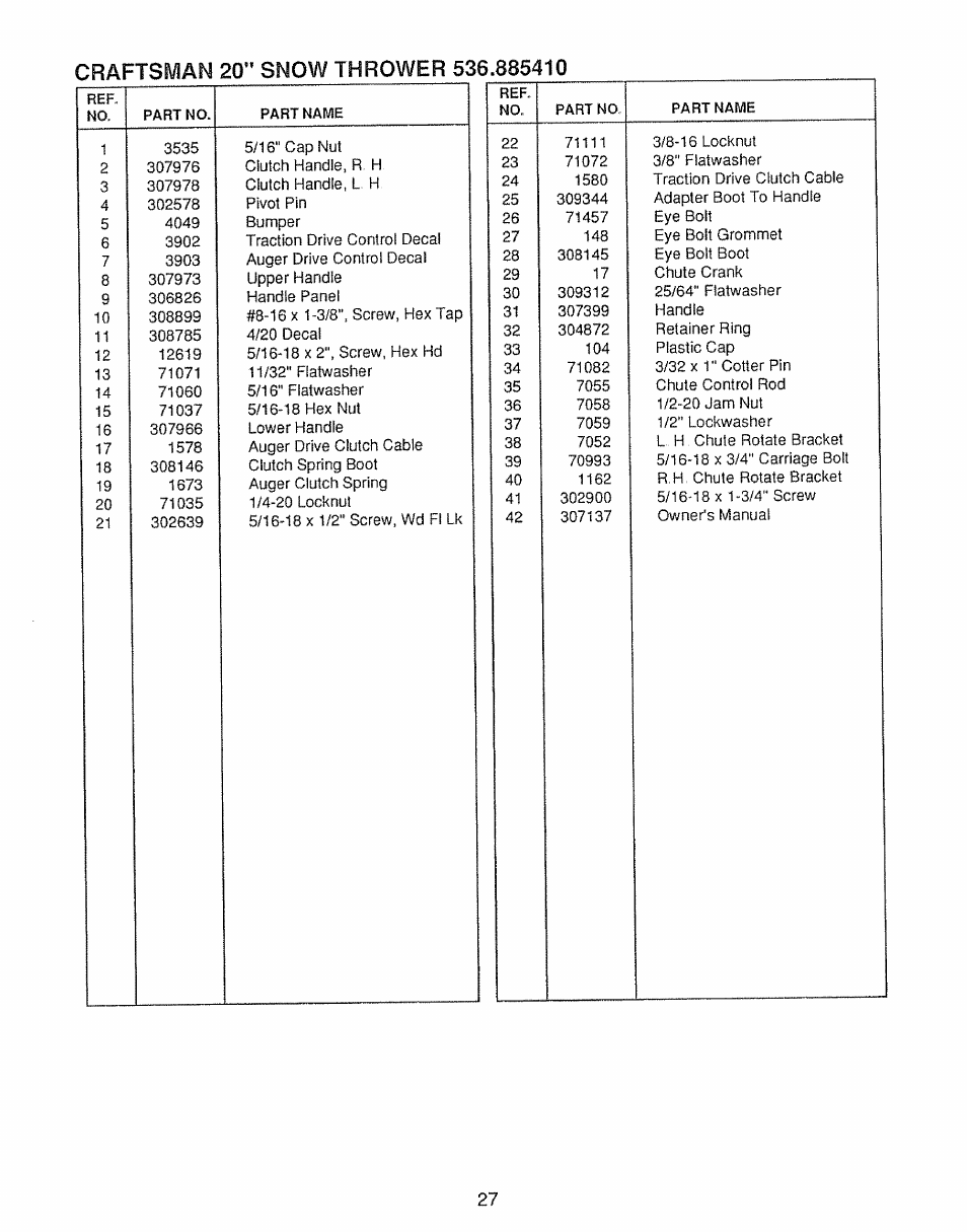 Sears 536.885410 User Manual | Page 27 / 38