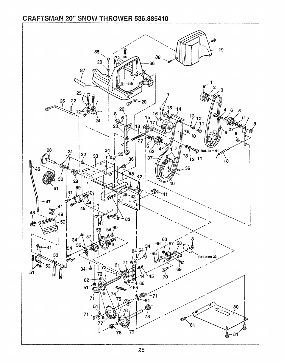 Sears 536.885410 User Manual | Page 28 / 38