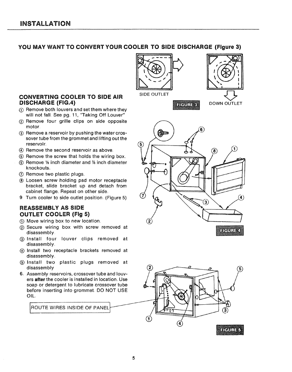 Installation | Sears KENMORE 661.62442 User Manual | Page 5 / 16