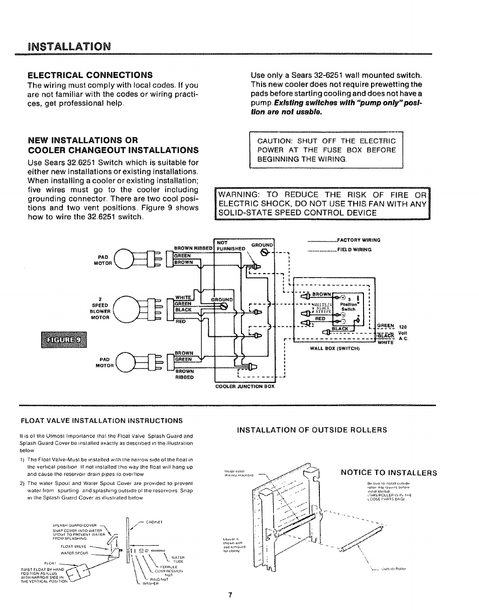 Imstallation, Ejf/swng | Sears KENMORE 661.62442 User Manual | Page 7 / 16