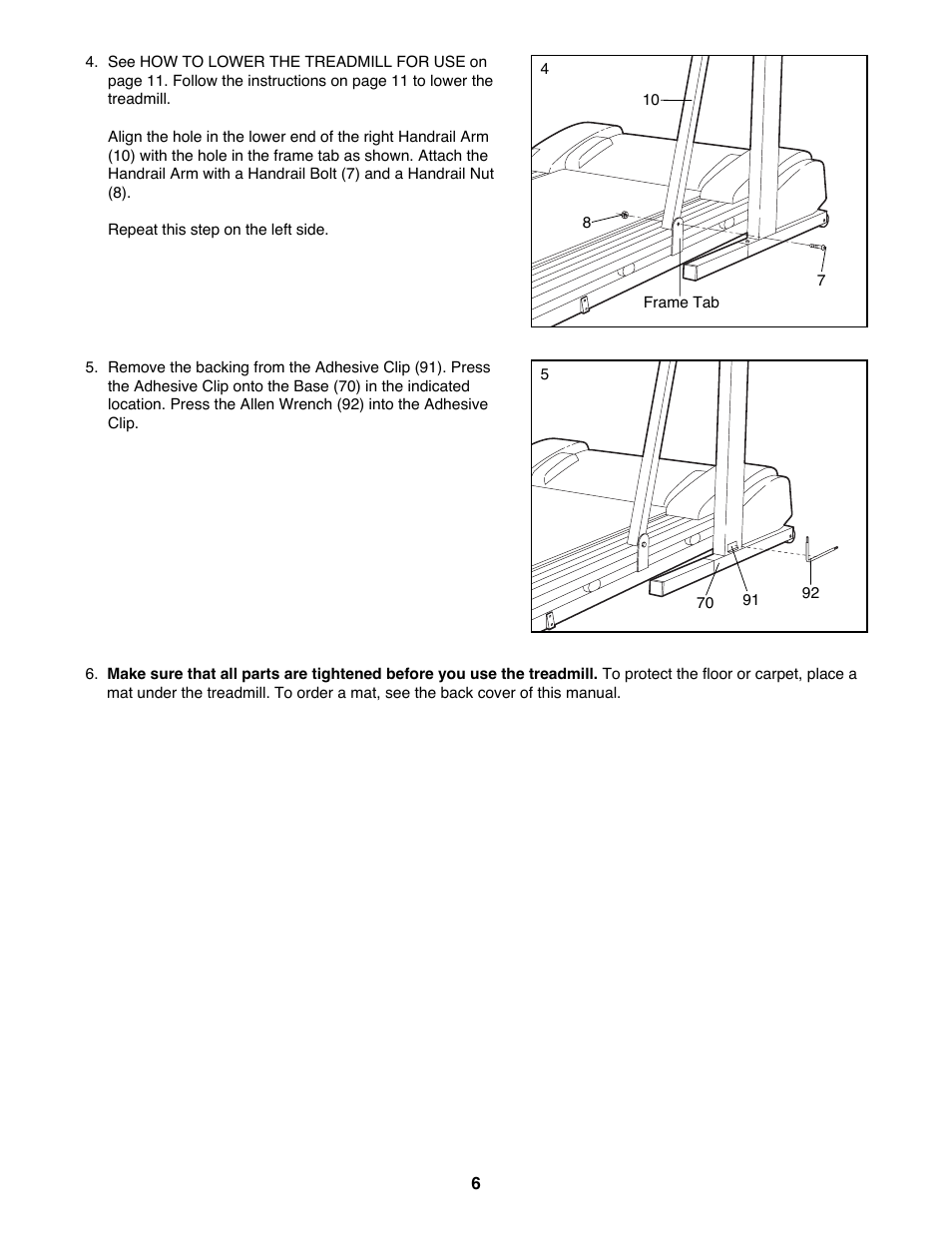 Sears Proform 585 User Manual | Page 6 / 18