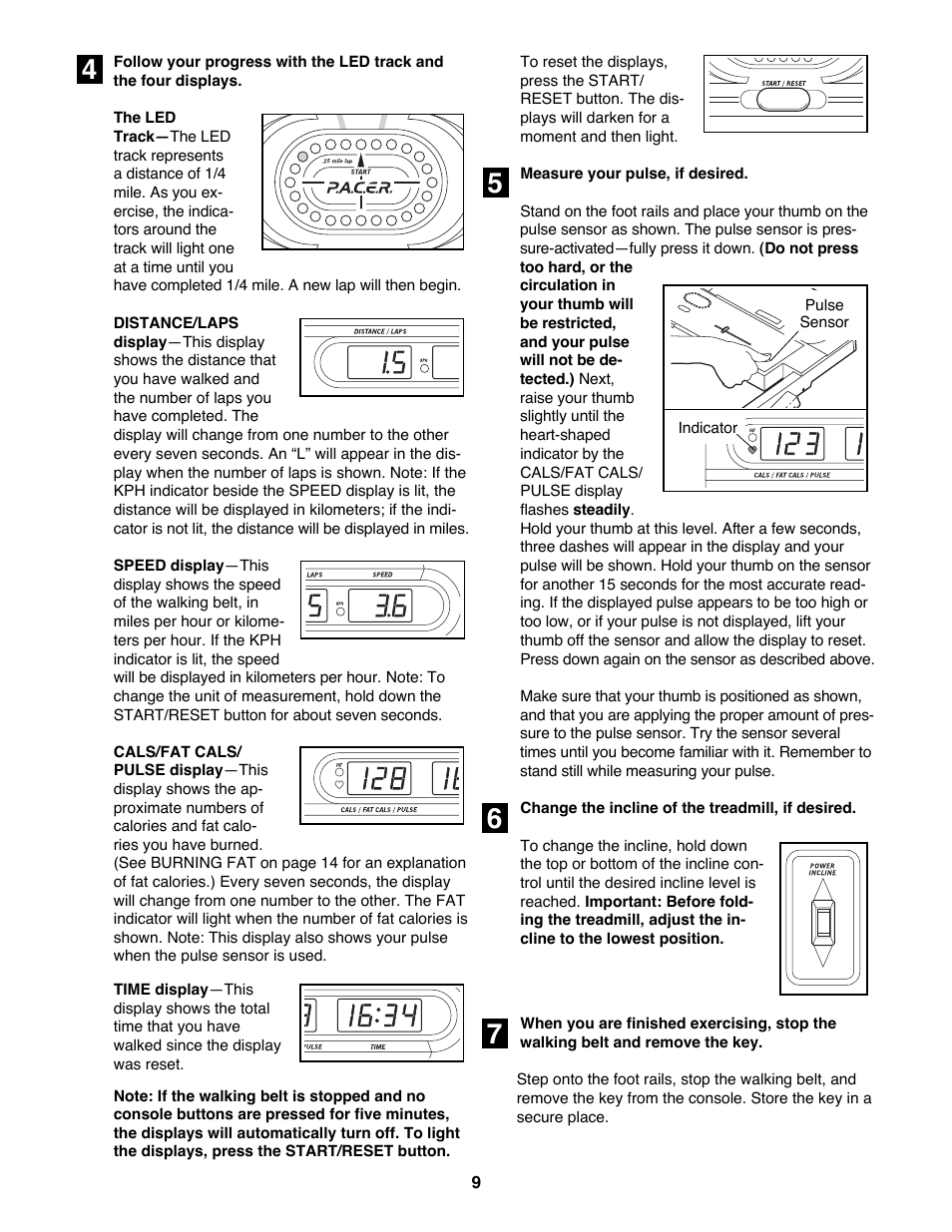 Sears Proform 585 User Manual | Page 9 / 18