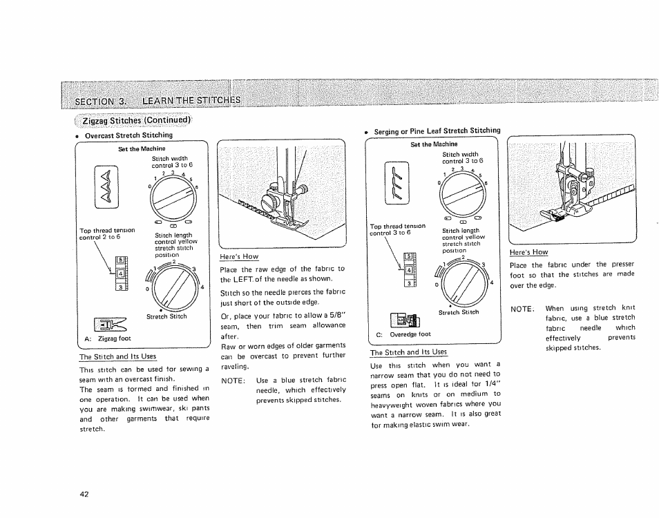 Zigzag stitches {continued | Sears 385.1884180 User Manual | Page 44 / 75