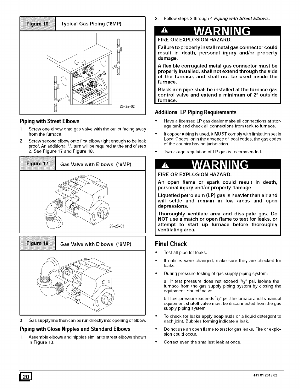 Warning, Final check, М2т1 | Sears N8MPL050B12B1 User Manual | Page 20 / 56