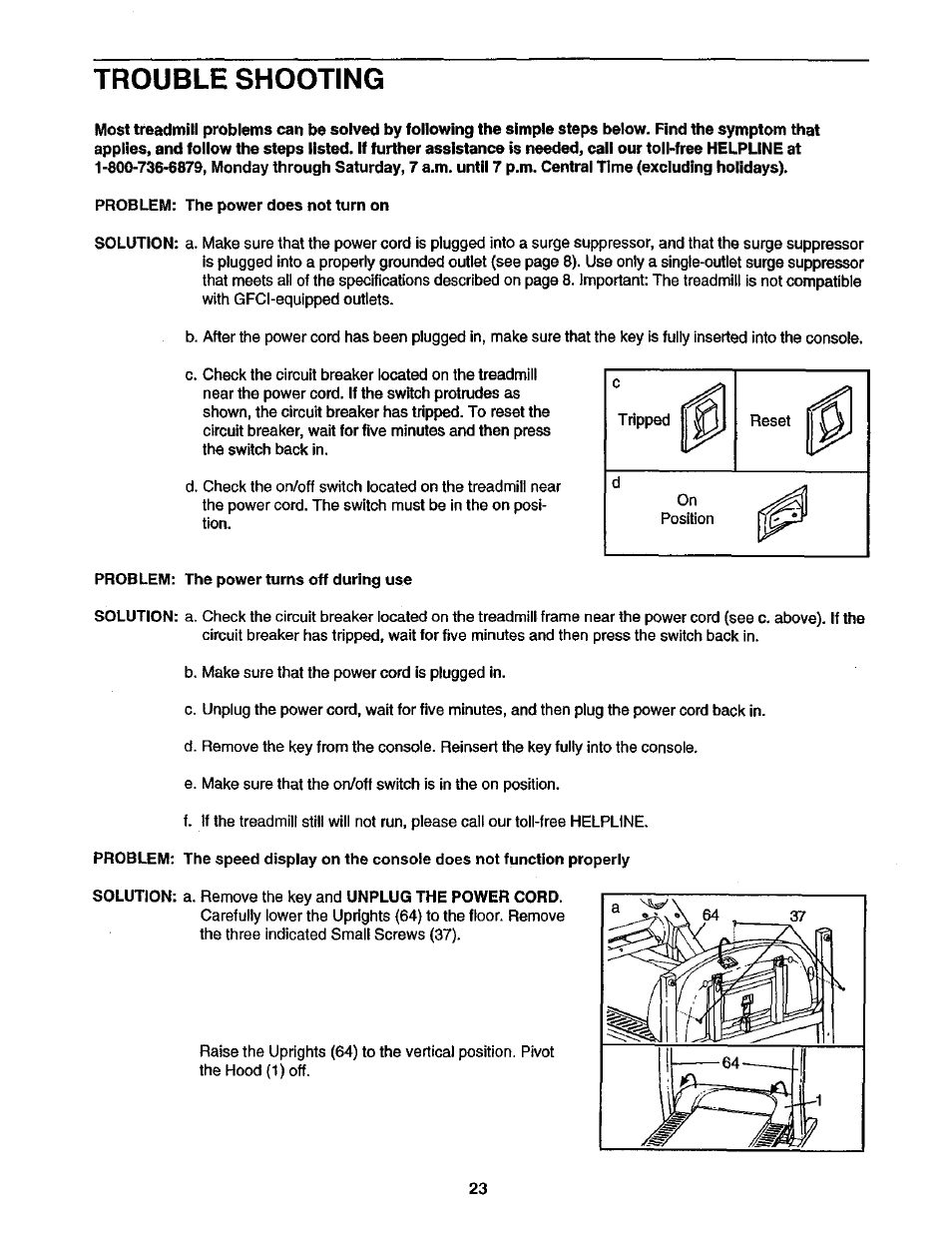 Trouble shooting | Sears 831.299581 User Manual | Page 23 / 27