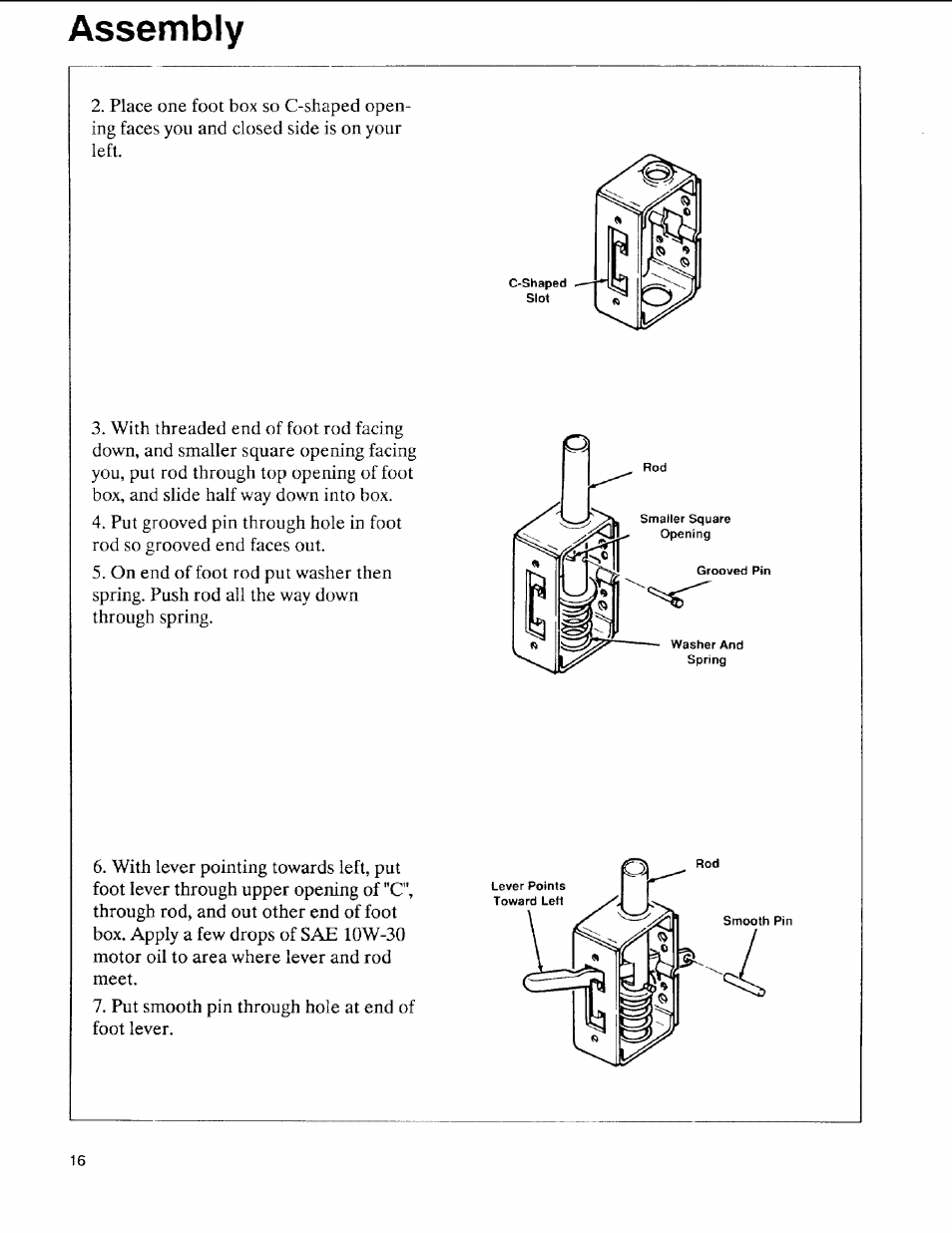 Assembly | Sears 113.197611 User Manual | Page 16 / 104