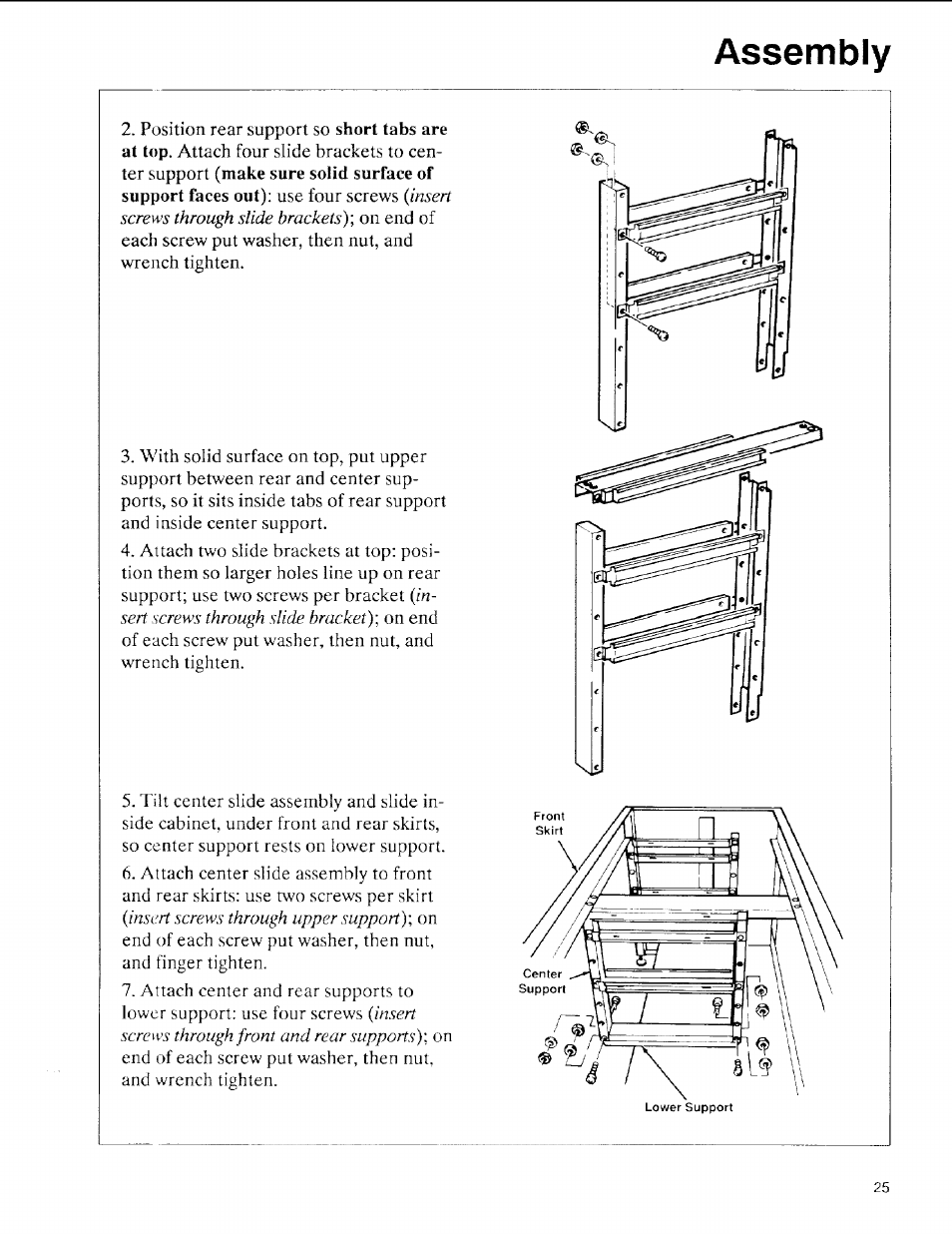 Assembly | Sears 113.197611 User Manual | Page 25 / 104