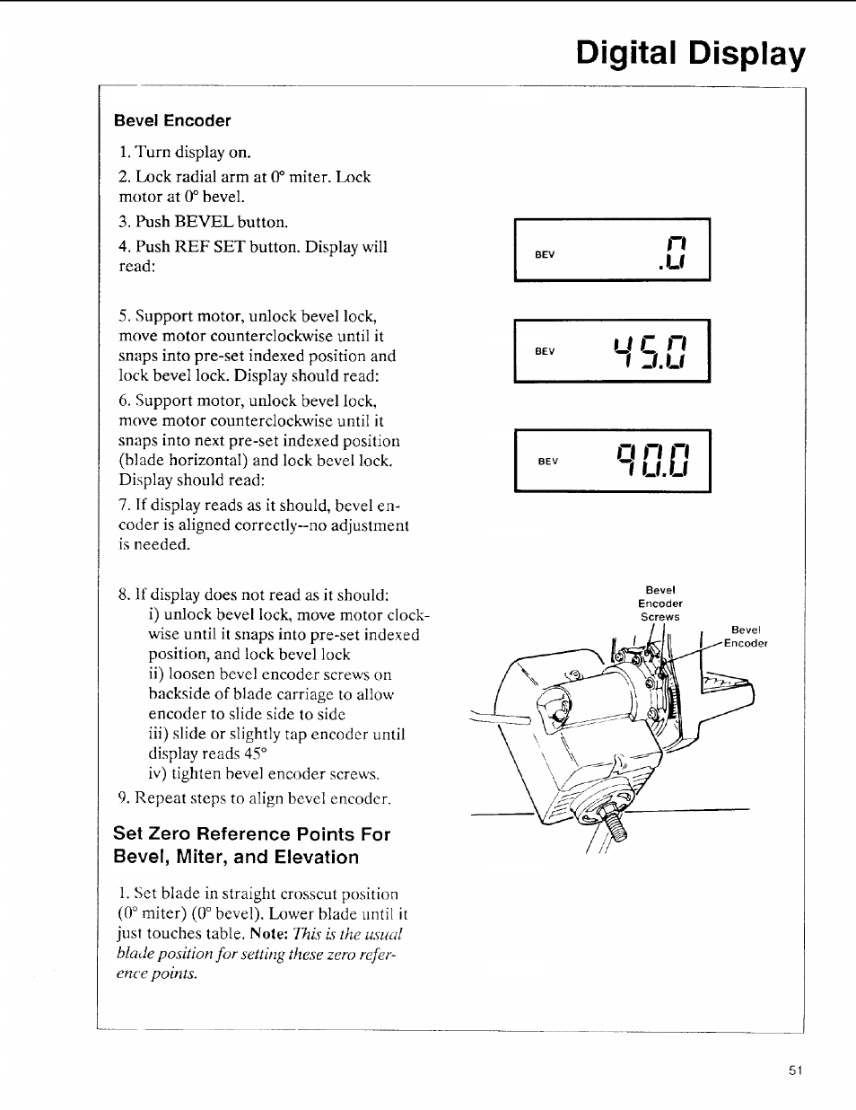 Digital display, N n n | Sears 113.197611 User Manual | Page 51 / 104