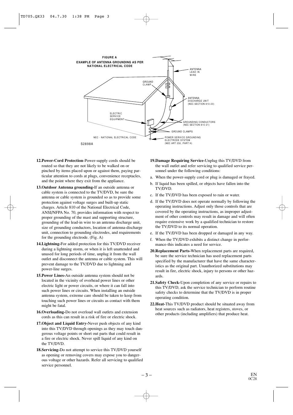 Sears SRTD313 User Manual | Page 3 / 40