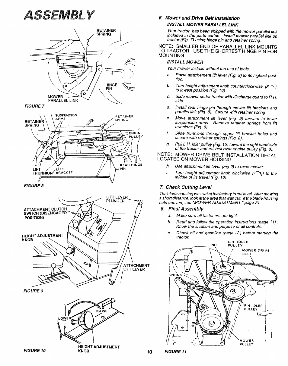 Assembly | Sears 917.25446 User Manual | Page 10 / 56
