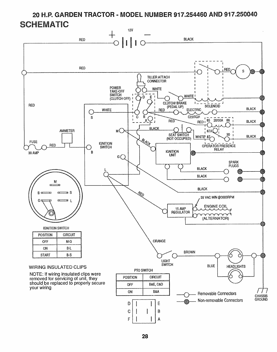 Schematic | Sears 917.25446 User Manual | Page 28 / 56