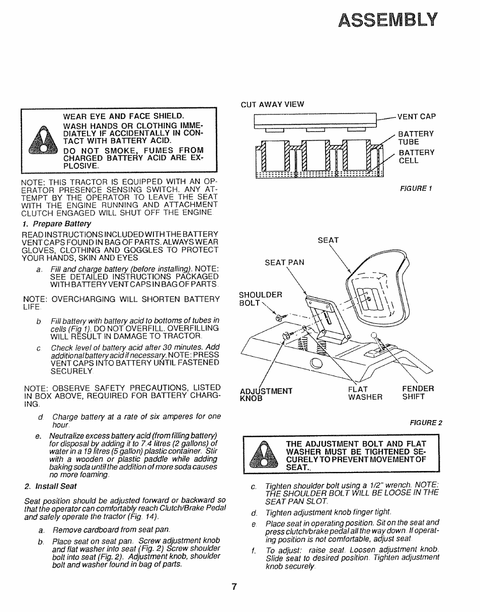 Assembly | Sears 917.25446 User Manual | Page 7 / 56