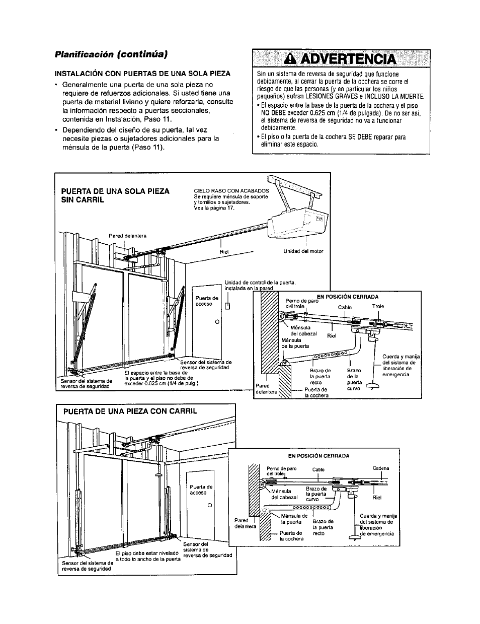 Advertencia | Sears 139.53971SRT User Manual | Page 43 / 76