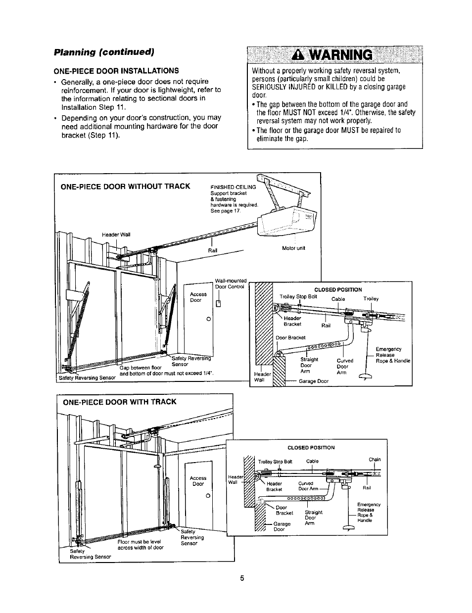 Warning | Sears 139.53971SRT User Manual | Page 5 / 76