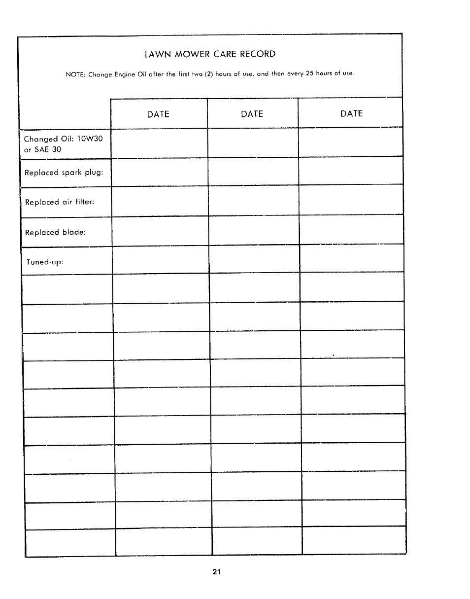 Sears 917.372301 User Manual | Page 21 / 28