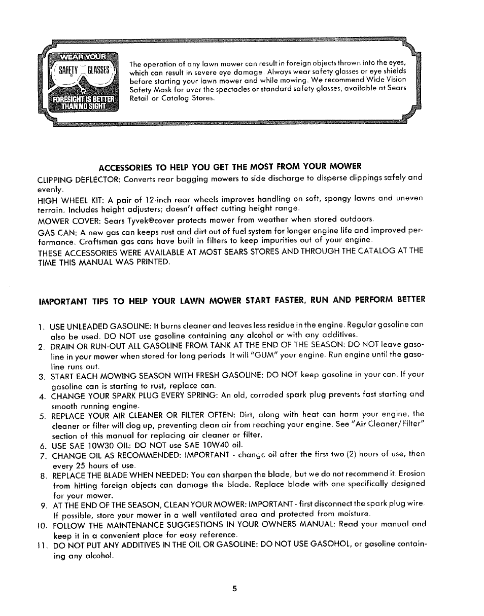 Sears 917.372301 User Manual | Page 5 / 28