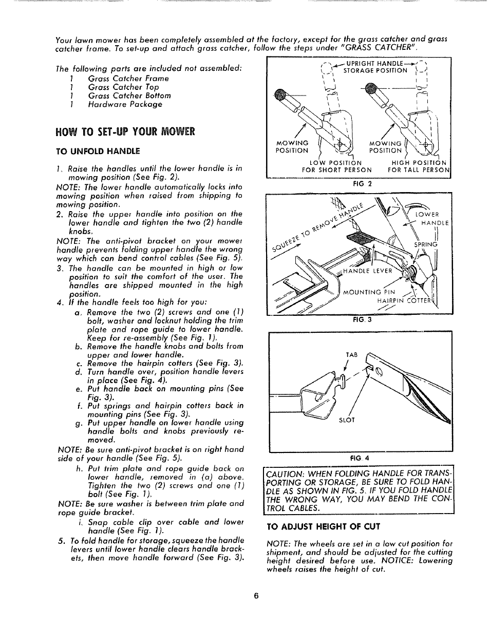 How to sit-up youh mowir | Sears 917.372301 User Manual | Page 6 / 28
