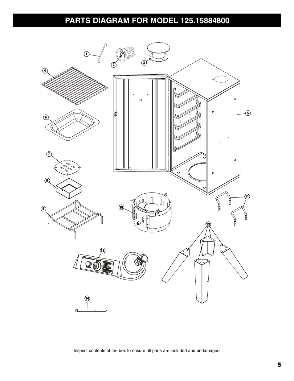 Sears 125.15884800 User Manual | Page 5 / 36