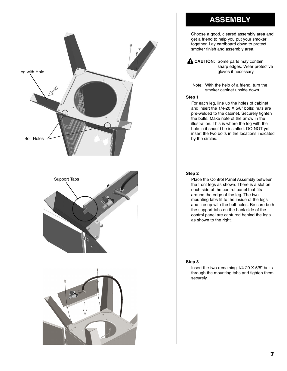 Assembly | Sears 125.15884800 User Manual | Page 7 / 36