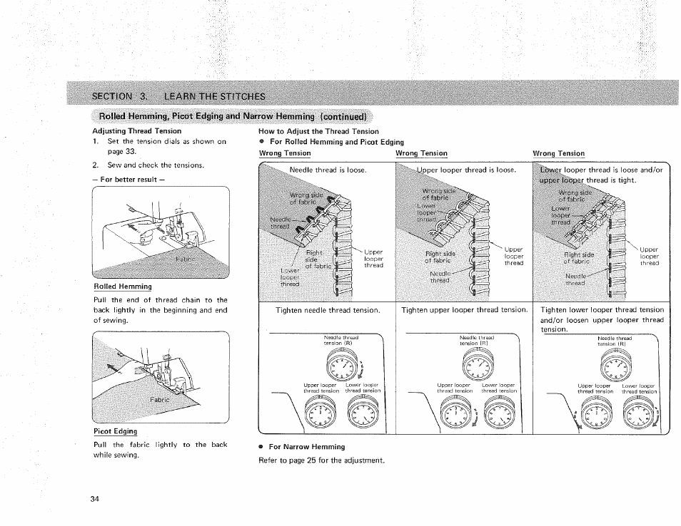 Sbcriq-'j 3. i earn th= f.t'tnnr | Sears OVERLOCK 3/4D 385.16631 User Manual | Page 39 / 53
