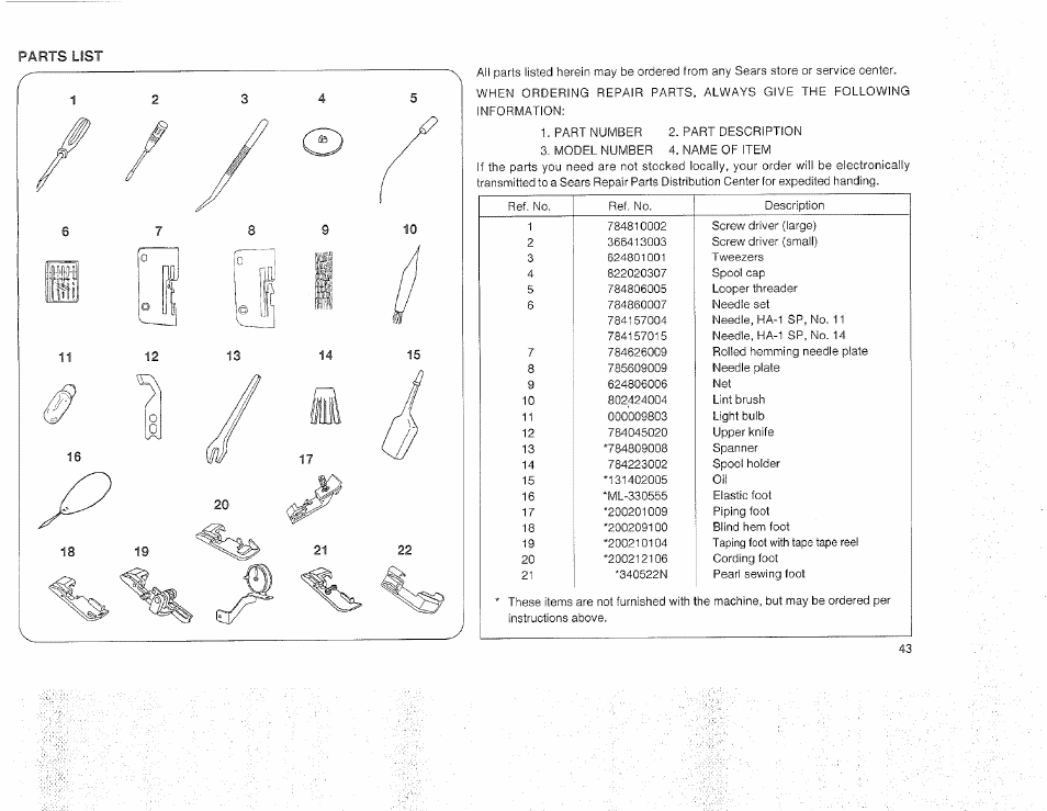 Sears OVERLOCK 3/4D 385.16631 User Manual | Page 48 / 53