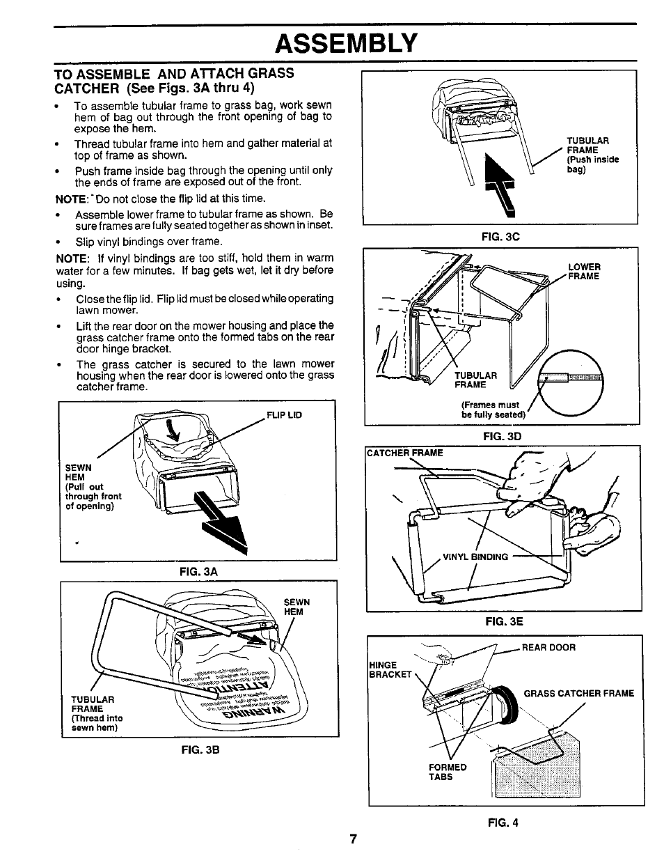 Assembly, Fig. 3c, Fig. 3d | Sears 917.373981 User Manual | Page 7 / 26