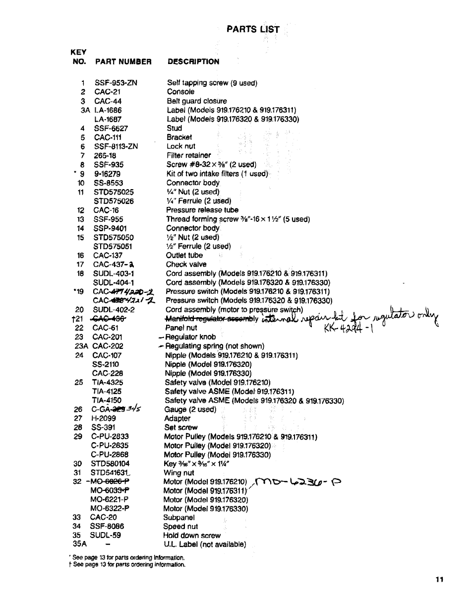 Sears 919.17632 User Manual | Page 11 / 16