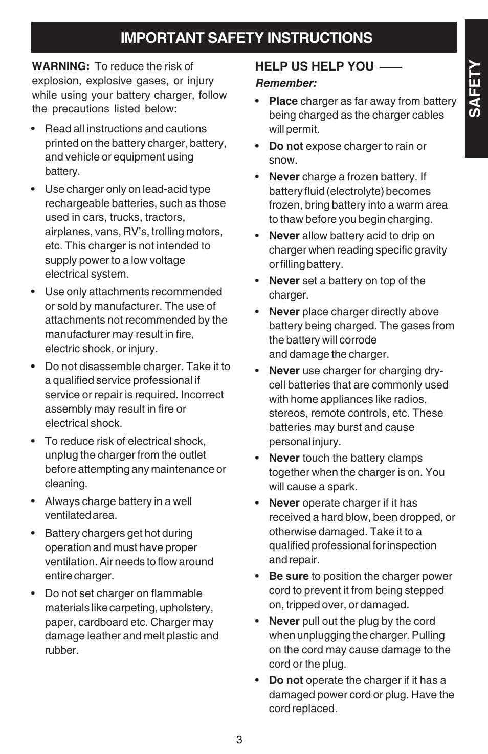 Sears 200.713121 User Manual | Page 3 / 16