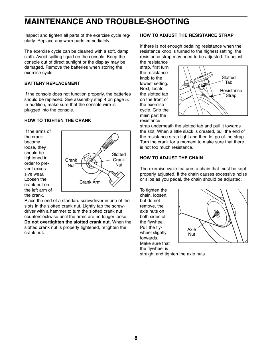 Maintenance and trouble-shooting | Sears 831.288140 User Manual | Page 8 / 12