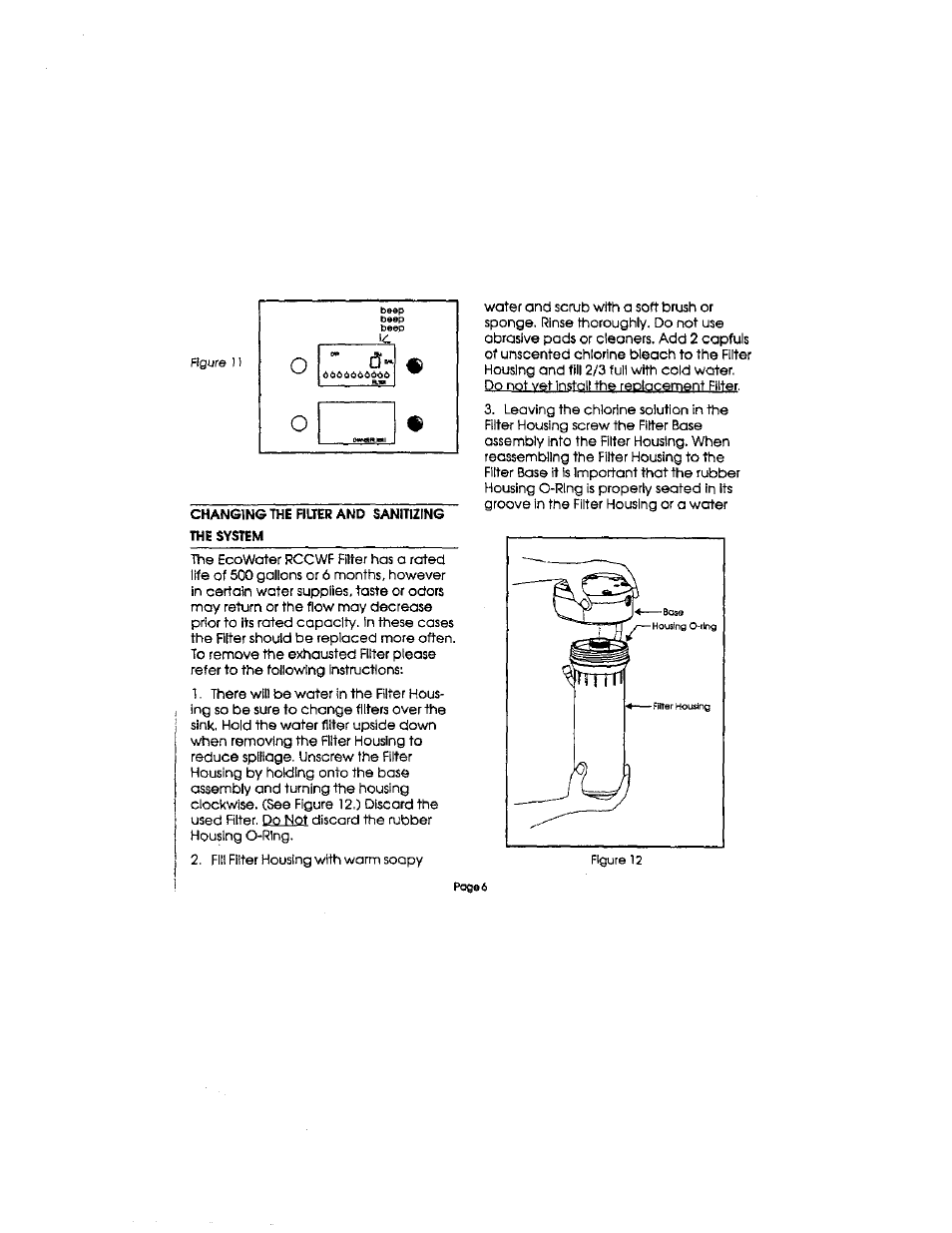 Sears EcoWater CWF User Manual | Page 7 / 10