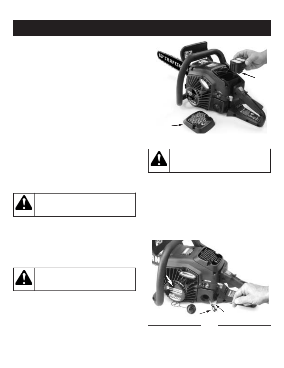 Caution, Warning, Maintenance and repair instructions | Sears 316.35084 User Manual | Page 18 / 28