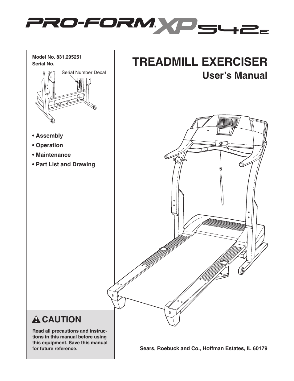 Sears 831.295251 User Manual | 30 pages