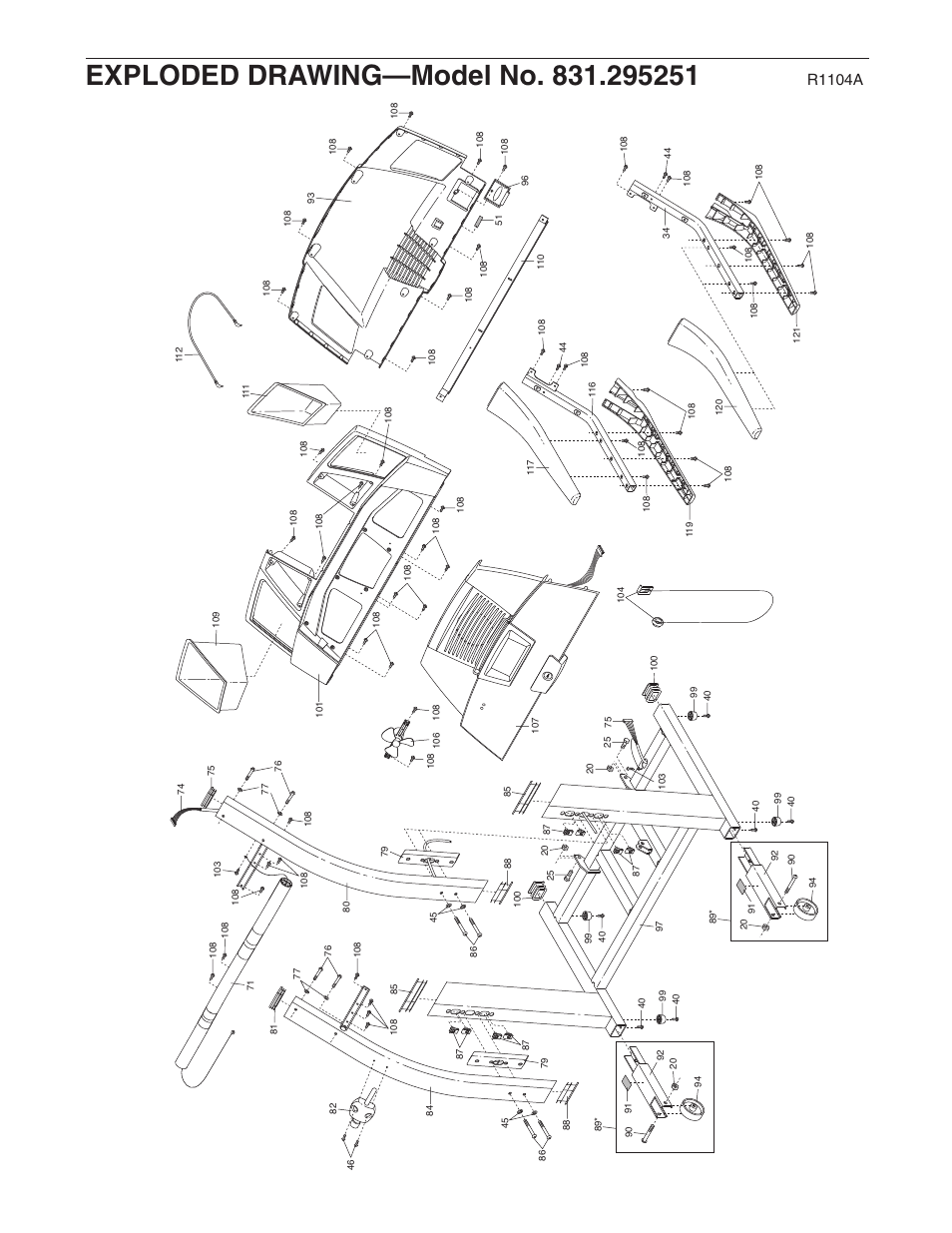 R1104a | Sears 831.295251 User Manual | Page 29 / 30