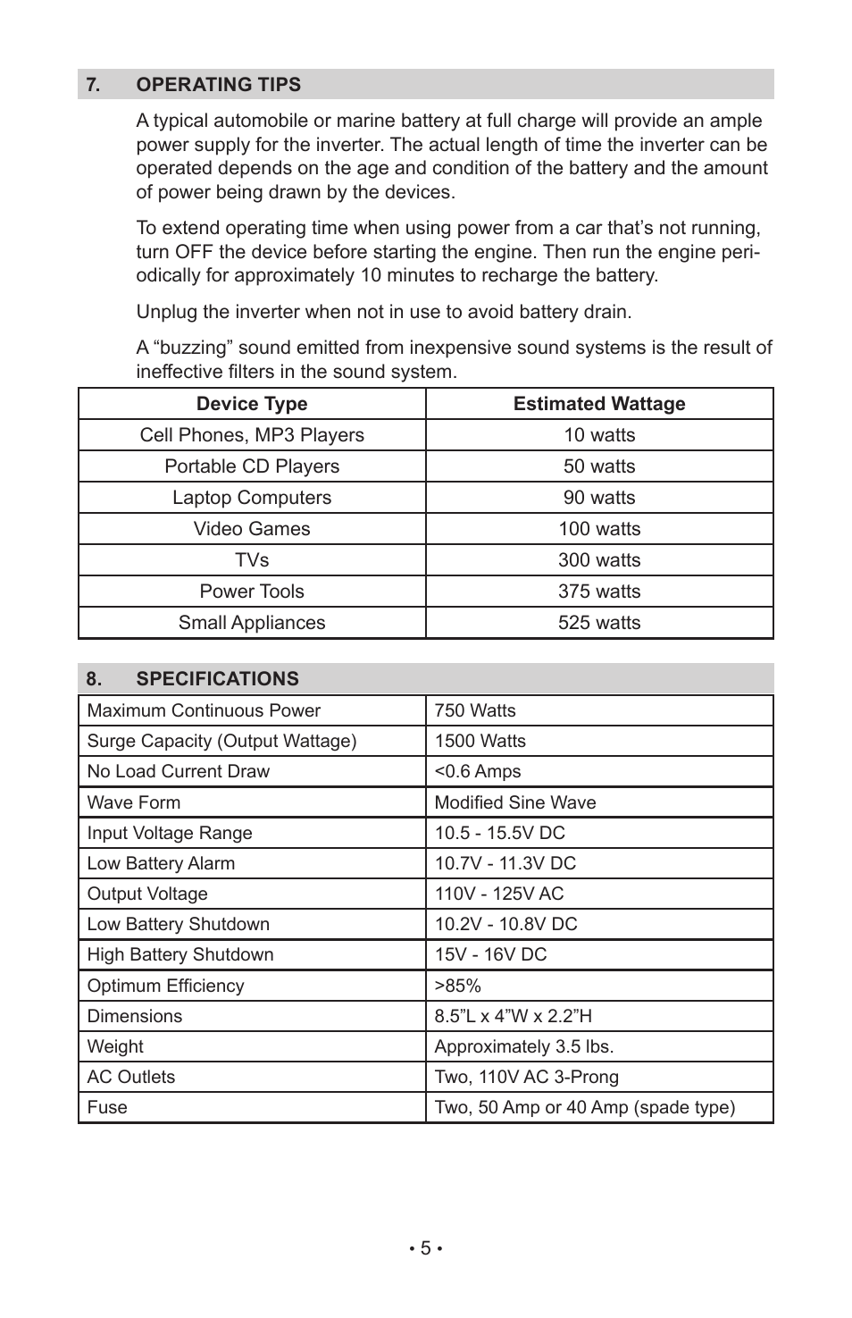 Sears 200.71495 User Manual | Page 7 / 10
