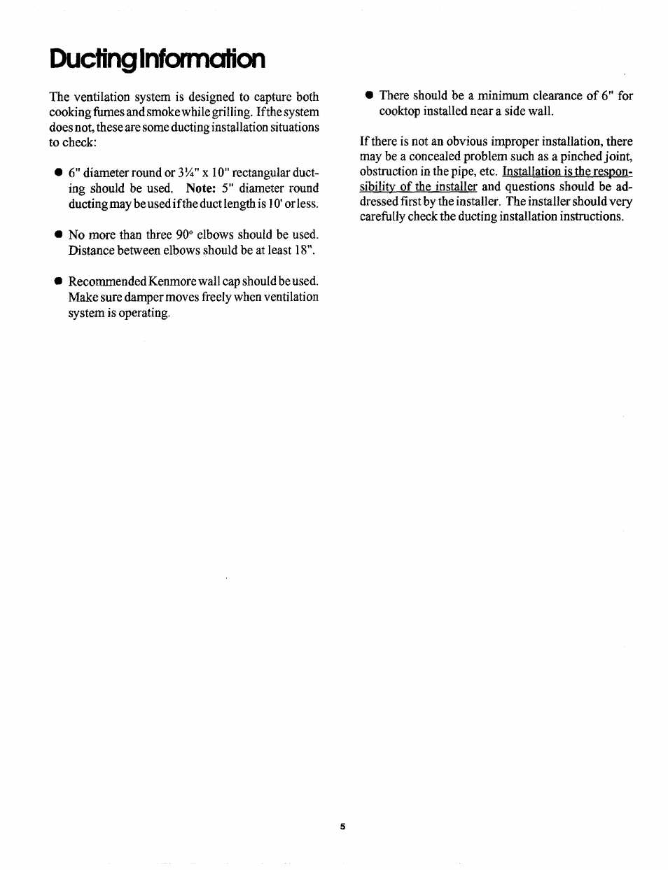 Ducting infcxmotion | Sears 629.42869 User Manual | Page 5 / 16