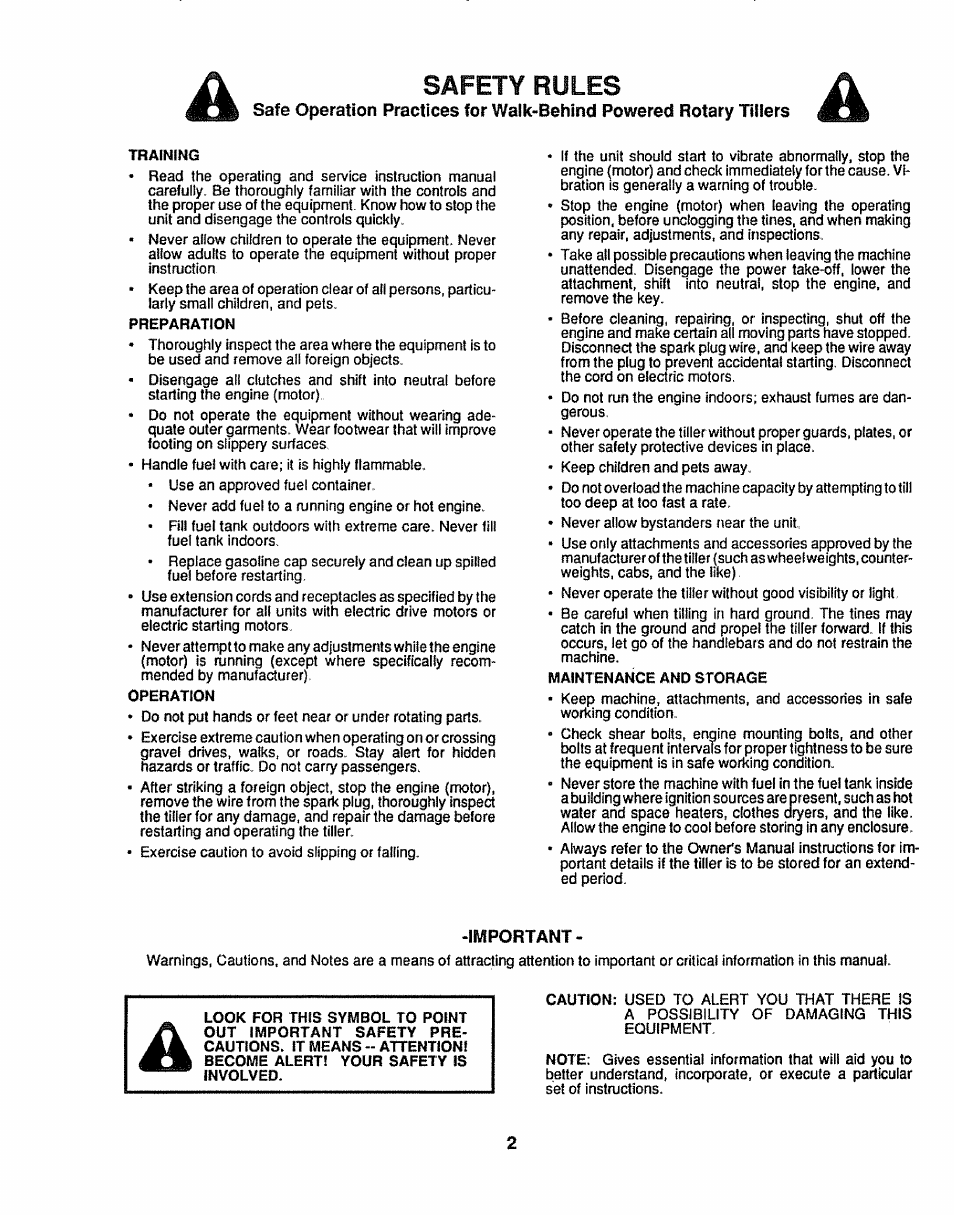Safety rules | Sears 917.299642 User Manual | Page 2 / 36