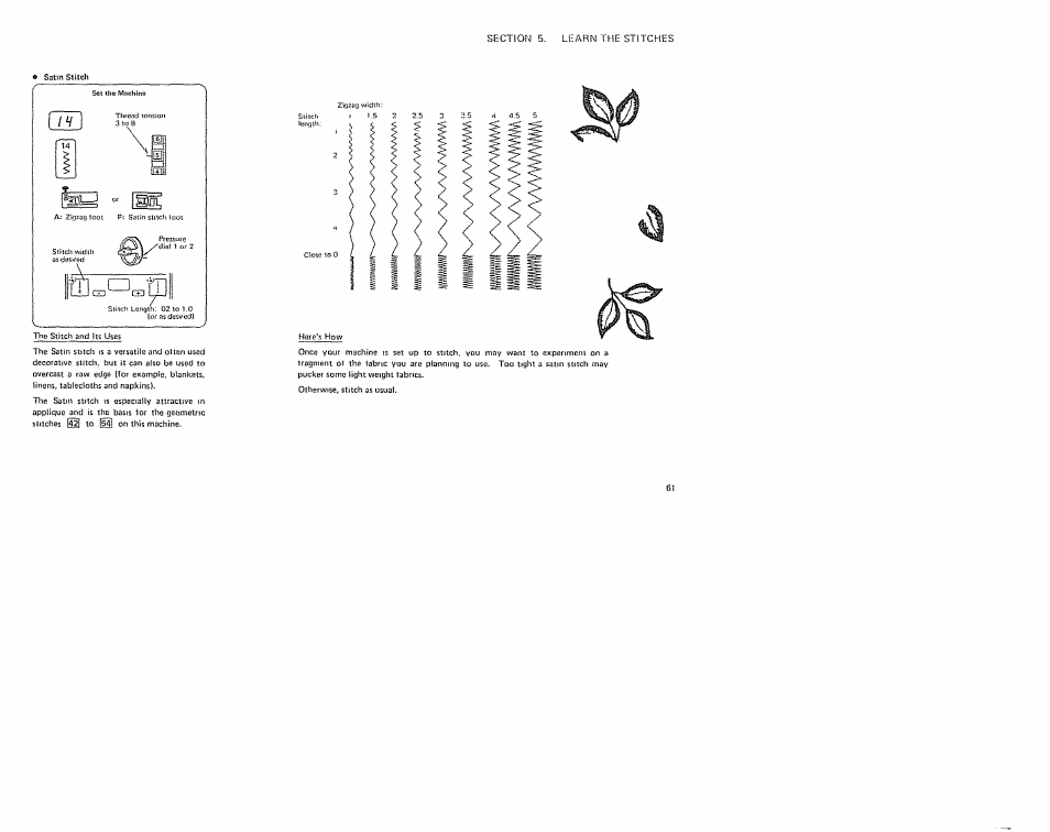 Satin st'itdi | Sears 385. 19601 User Manual | Page 63 / 107