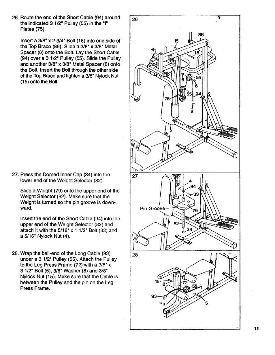 Sears LIFESTULER SYSTEM 40 831.15931 User Manual | Page 11 / 24