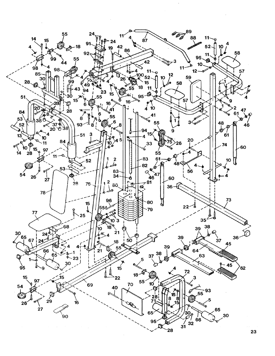 Sears LIFESTULER SYSTEM 40 831.15931 User Manual | Page 23 / 24