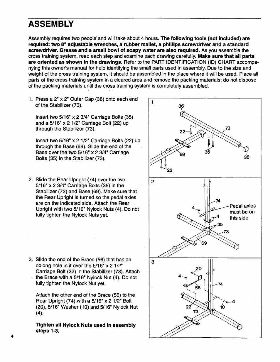 Assembly | Sears LIFESTULER SYSTEM 40 831.15931 User Manual | Page 4 / 24