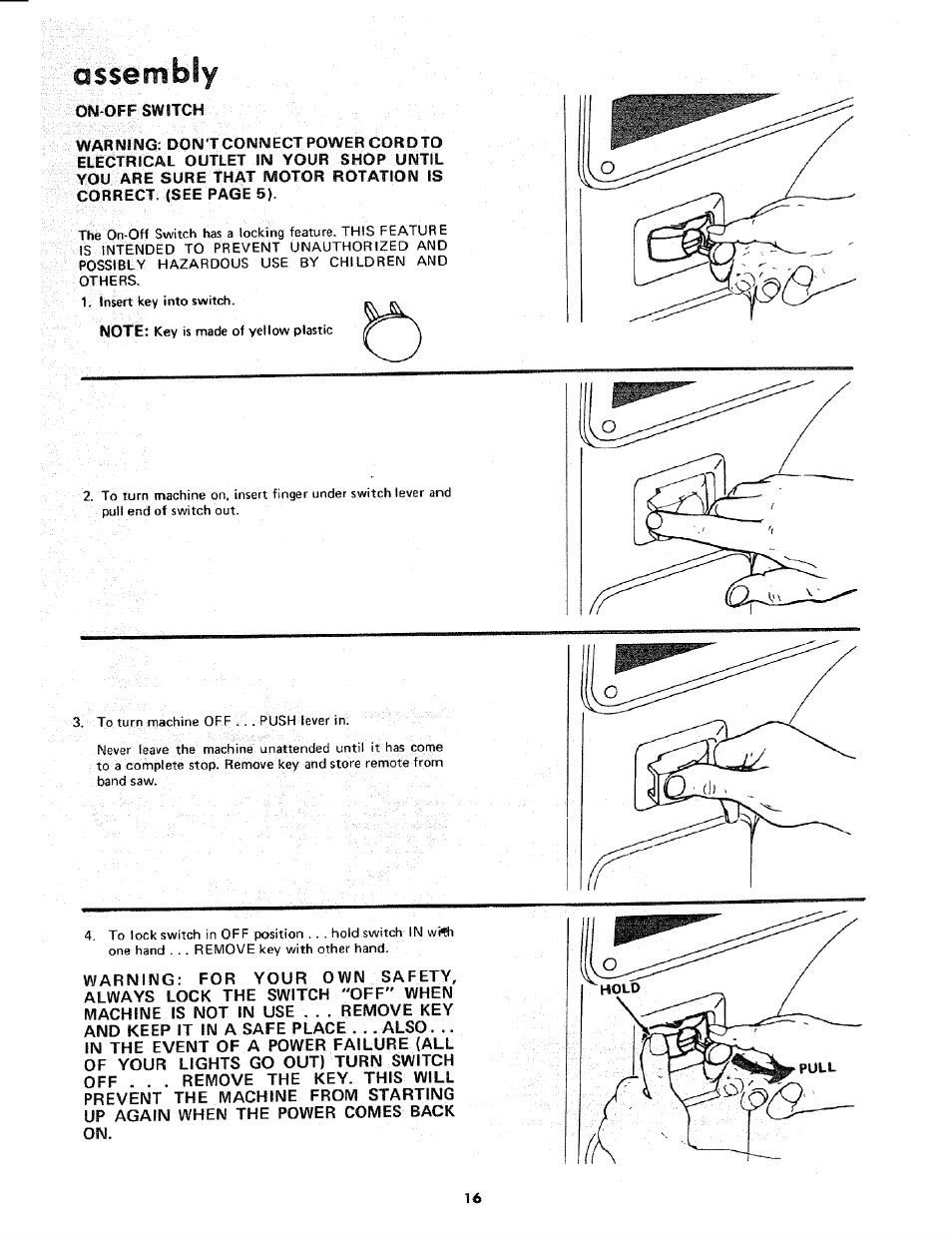 Assembly | Sears 113.243311 User Manual | Page 16 / 32