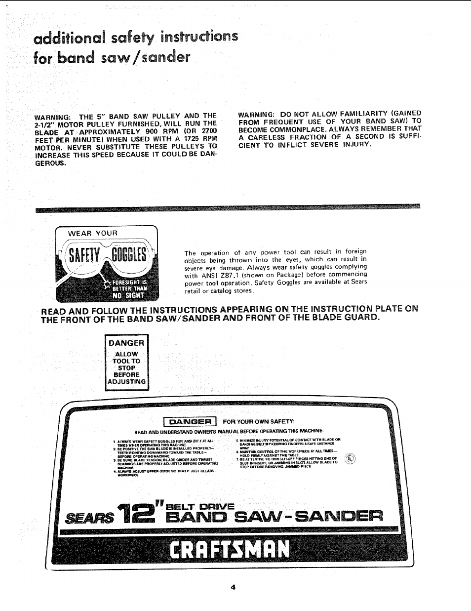 Sears 113.243311 User Manual | Page 4 / 32